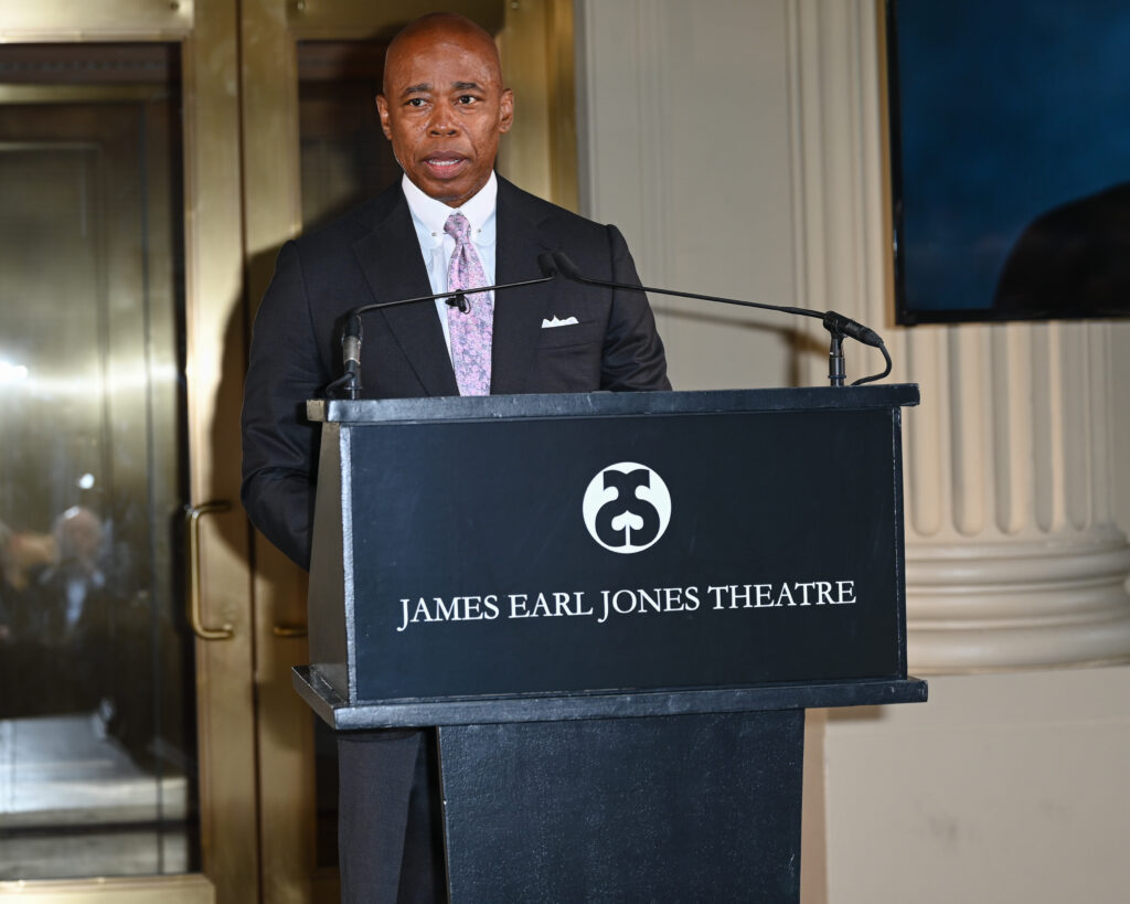 Mayor Eric Adams attends James Earl Jones Theater Dedication
